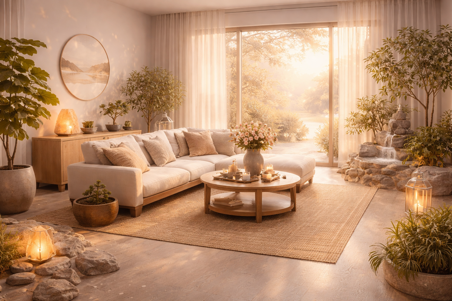 Harmonický interiér a světlo